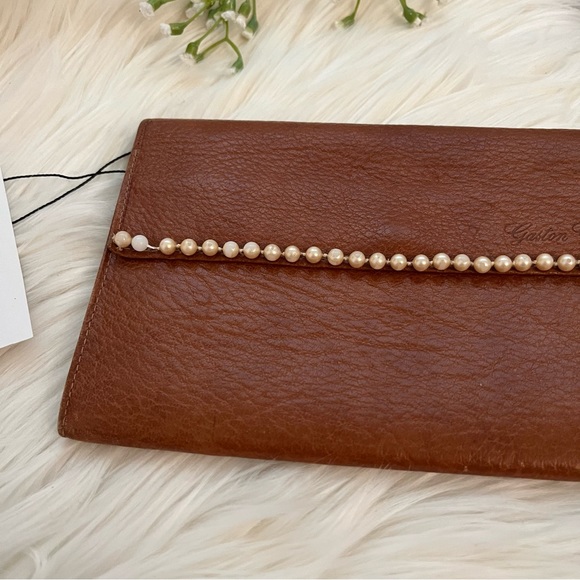 Vintage Pearl Leather Clutch - Picture 3 of 6